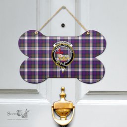 Scottish MacDonald Dress Modern Clan Tartan Door Sign - Crest Classic Scottish Plaid Tartan Plaid