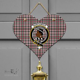 Scottish Borthwick Dress Ancient Clan Tartan Door Sign - Crest Classic Scottish Plaid Tartan Plaid