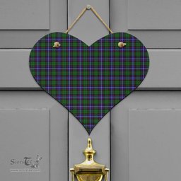 Scottish Russell Modern Clan Tartan Door Sign - Classic Scottish Plaid Tartan Plaid