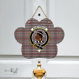 Scottish Borthwick Dress Ancient Clan Tartan Door Sign - Crest Classic Scottish Plaid Tartan Plaid