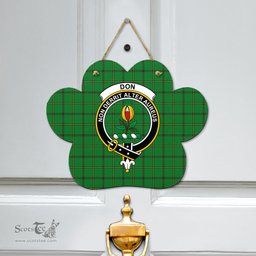 Scottish Don _Tribe of Mar Clan Tartan Door Sign - Crest Classic Scottish Plaid Tartan Plaid