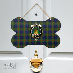 Scottish Dundas Modern 02 Clan Tartan Door Sign - Crest Classic Scottish Plaid Tartan Plaid