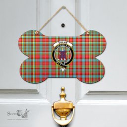 Scottish Ogilvie Clan Tartan Door Sign - Crest Classic Scottish Plaid Tartan Plaid