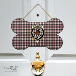 Scottish Borthwick Dress Ancient Clan Tartan Door Sign - Crest Classic Scottish Plaid Tartan Plaid