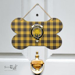 Scottish MacLeod of Lewis Ancient Clan Tartan Door Sign - Crest Classic Scottish Plaid Tartan Plaid