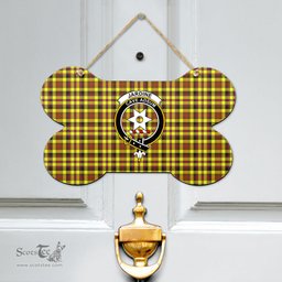 Scottish Jardine Clan Tartan Door Sign - Crest Classic Scottish Plaid Tartan Plaid