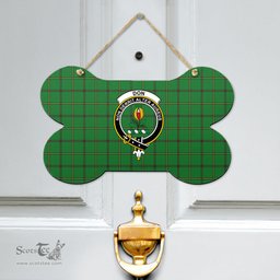 Scottish Don _Tribe of Mar Clan Tartan Door Sign - Crest Classic Scottish Plaid Tartan Plaid