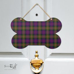 Scottish MacDonnell of Glengarry Modern Clan Tartan Door Sign - Classic Scottish Plaid Tartan Plaid