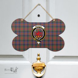Scottish MacDuff Hunting Modern Clan Tartan Door Sign - Crest Classic Scottish Plaid Tartan Plaid