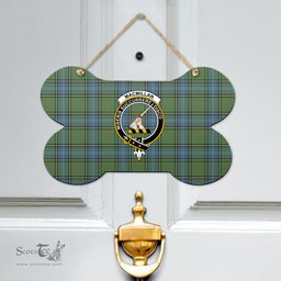 Scottish MacMillan Hunting Ancient Clan Tartan Door Sign - Crest Classic Scottish Plaid Tartan Plaid