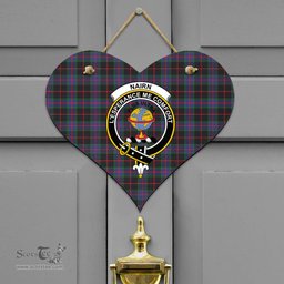 Scottish Nairn Clan Tartan Door Sign - Crest Classic Scottish Plaid Tartan Plaid