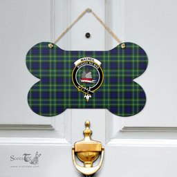Scottish MacNeil of Colonsay Modern Clan Tartan Door Sign - Crest Classic Scottish Plaid Tartan Plaid