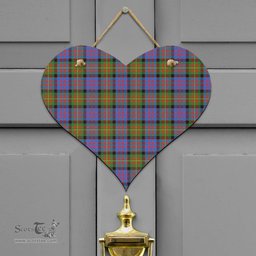 Scottish Carnegie Ancient Clan Tartan Door Sign - Classic Scottish Plaid Tartan Plaid
