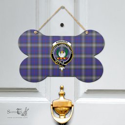 Scottish Kinnaird Clan Tartan Door Sign - Crest Classic Scottish Plaid Tartan Plaid