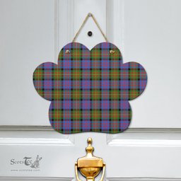 Scottish Carnegie Ancient Clan Tartan Door Sign - Classic Scottish Plaid Tartan Plaid