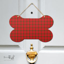 Scottish MacDonnell of Keppoch Modern Clan Tartan Door Sign - Classic Scottish Plaid Tartan Plaid
