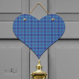 Scottish Mercer Modern Clan Tartan Door Sign - Classic Scottish Plaid Tartan Plaid
