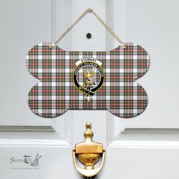 Scottish Stewart Dress Modern Clan Tartan Door Sign - Crest Classic Scottish Plaid Tartan Plaid