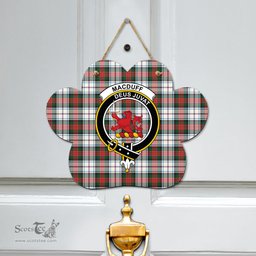 Scottish MacDuff Dress Modern Clan Tartan Door Sign - Crest Classic Scottish Plaid Tartan Plaid