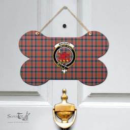 Scottish MacDuff Ancient Clan Tartan Door Sign - Crest Classic Scottish Plaid Tartan Plaid