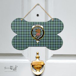 Scottish Melville Clan Tartan Door Sign - Crest Classic Scottish Plaid Tartan Plaid