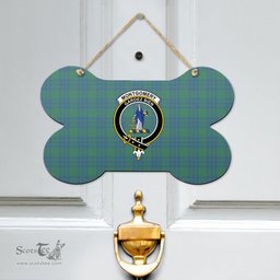Scottish Montgomery Ancient Clan Tartan Door Sign - Crest Classic Scottish Plaid Tartan Plaid