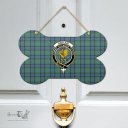 Scottish Sinclair Hunting Ancient Clan Tartan Door Sign - Crest Classic Scottish Plaid Tartan Plaid