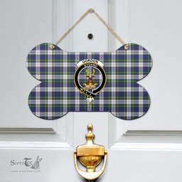 Scottish Gordon Dress Modern Clan Tartan Door Sign - Crest Classic Scottish Plaid Tartan Plaid