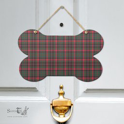 Scottish Cumming Hunting Modern Clan Tartan Door Sign - Classic Scottish Plaid Tartan Plaid