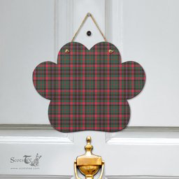 Scottish Cumming Hunting Modern Clan Tartan Door Sign - Classic Scottish Plaid Tartan Plaid