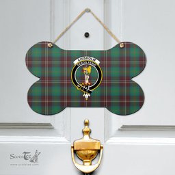 Scottish Chisholm Hunting Ancient Clan Tartan Door Sign - Crest Classic Scottish Plaid Tartan Plaid