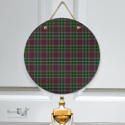 Scottish Crosbie Clan Tartan Door Sign - Classic Scottish Plaid Tartan Plaid