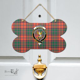 Scottish Stewart of Appin Ancient Clan Tartan Door Sign - Crest Classic Scottish Plaid Tartan Plaid
