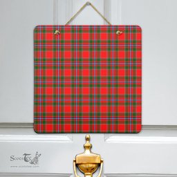Scottish Perthshire District Clan Tartan Door Sign - Classic Scottish Plaid Tartan Plaid