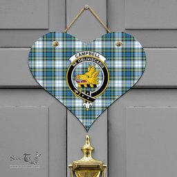 Scottish Campbell Dress Ancient Clan Tartan Door Sign - Crest Classic Scottish Plaid Tartan Plaid