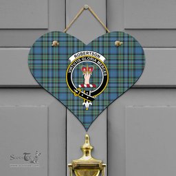 Scottish Robertson Hunting Ancient Clan Tartan Door Sign - Crest Classic Scottish Plaid Tartan Plaid