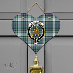 Scottish MacKenzie Dress Ancient Clan Tartan Door Sign - Crest Classic Scottish Plaid Tartan Plaid