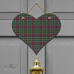 Scottish Crosbie Clan Tartan Door Sign - Classic Scottish Plaid Tartan Plaid