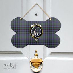 Scottish Fletcher Modern Clan Tartan Door Sign - Crest Classic Scottish Plaid Tartan Plaid