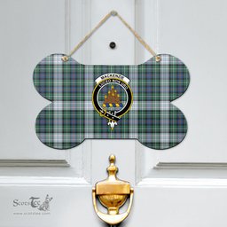 Scottish MacKenzie Dress Ancient Clan Tartan Door Sign - Crest Classic Scottish Plaid Tartan Plaid