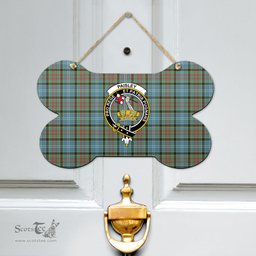 Scottish Paisley District Clan Tartan Door Sign - Crest Classic Scottish Plaid Tartan Plaid