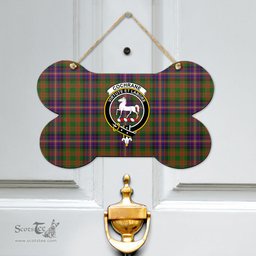 Scottish Cochrane Modern Clan Tartan Door Sign - Crest Classic Scottish Plaid Tartan Plaid