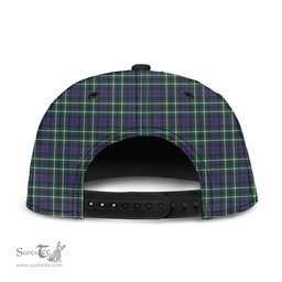 Scottish Graham of Montrose Modern Clan Tartan Snapback Hat - Crest Classic Scottish Plaid Tartan Plaid