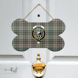 Scottish Craig Ancient Clan Tartan Door Sign - Crest Classic Scottish Plaid Tartan Plaid