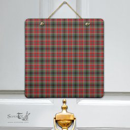 Scottish Anderson of Arbrake Clan Tartan Door Sign - Classic Scottish Plaid Tartan Plaid