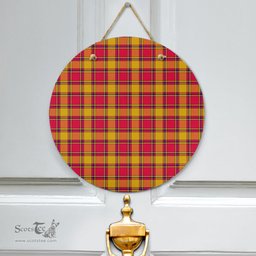 Scottish Scrymgeour Clan Tartan Door Sign - Classic Scottish Plaid Tartan Plaid