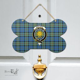 Scottish MacLeod of Harris Ancient Clan Tartan Door Sign - Crest Classic Scottish Plaid Tartan Plaid