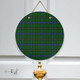 Scottish Henderson Modern Clan Tartan Door Sign - Classic Scottish Plaid Tartan Plaid