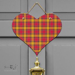 Scottish Scrymgeour Clan Tartan Door Sign - Classic Scottish Plaid Tartan Plaid