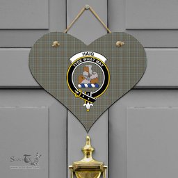 Scottish Haig Check Clan Tartan Door Sign - Crest Classic Scottish Plaid Tartan Plaid